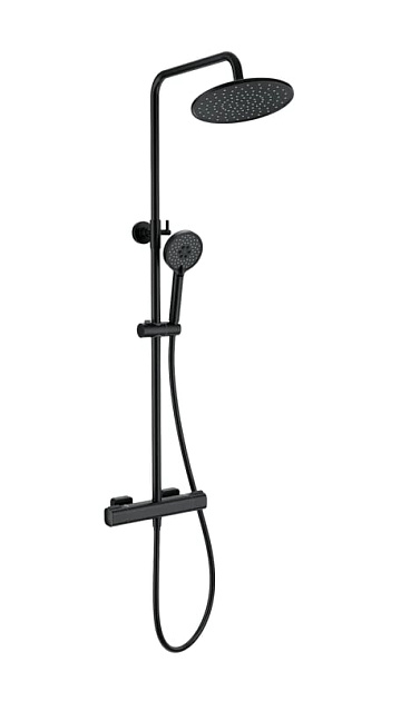 Душевая стойка Wonzon & Woghand STAY 1 WW-B3051-A-MB, матовая черная