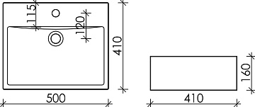 Накладная раковина Ceramicanova Element CN6040