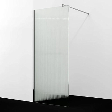 Душевая перегородка Wasserkraft Rur 30W 110 см, профиль хром, стекло рифленое