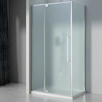 Душевой уголок Black&White Stellar Wind S812 CF 90х90, профиль хром, стекло матовое