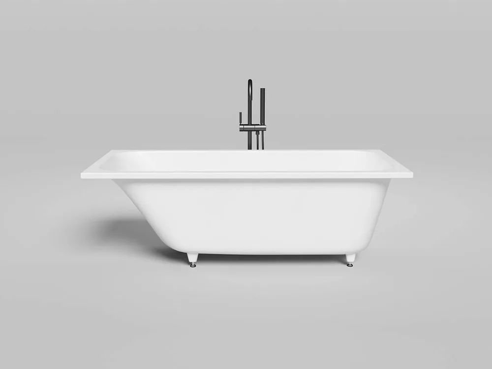 Ванна из искусственного камня Salini Orlanda Kit S-Sense 160x70 см, встраиваемая, белая, на ножках,  Sancos — официальный сайт