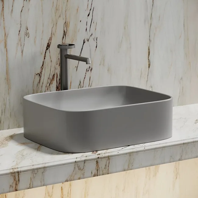 Накладная раковина Ceramicanova Element CN6052MSG серая матовая Sancos — Оригинал