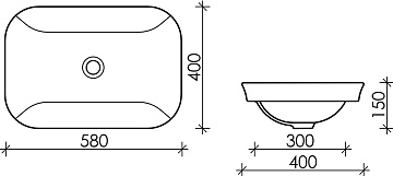 Раковина Ceramicanova Element CN6041