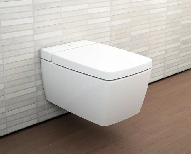 Чаша для унитаза подвесного VitrA Metropole 7672B003-1686 с емкостью для чистящей жидкости Sancos — Оригинал