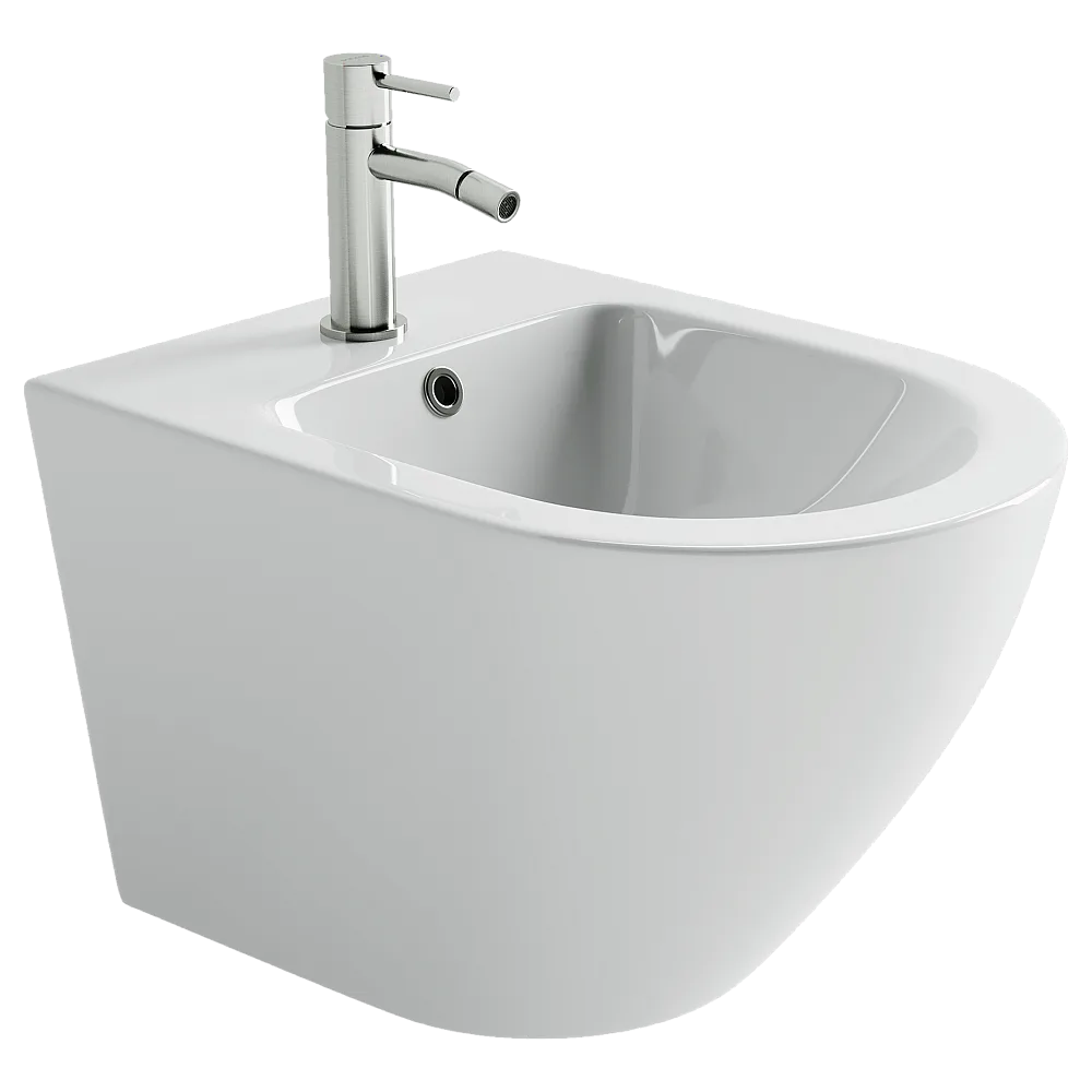 Биде подвесное Ceramicanova Alba CN11006 белый Sancos — официальный сайт