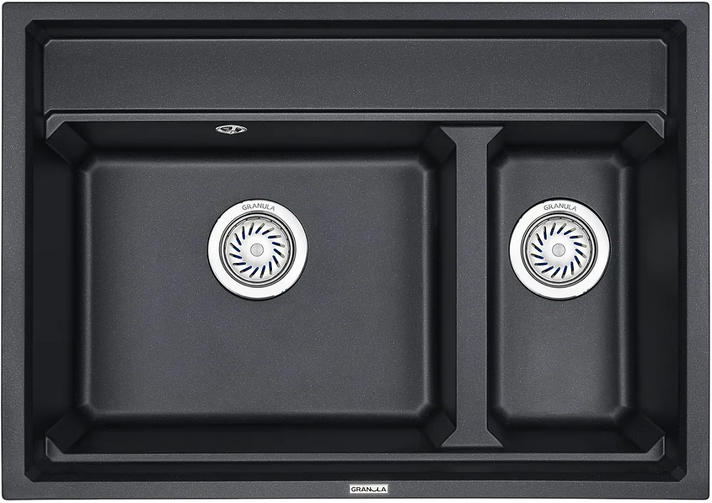 Мойка кухонная Granula Kitchen Space 7302, шварц Sancos — официальный сайт