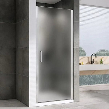 Душевая дверь в нишу Abber Sonnenstrand AG04090M 90 см, профиль хром, стекло матовое