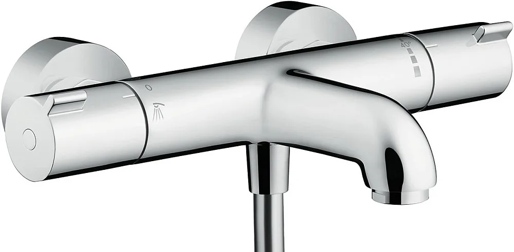 Термостатический смеситель Hansgrohe Ecostat 1001 CL ВМ 13201000, + Душевой гарнитур Hansgrohe Croma Sancos — официальный сайт