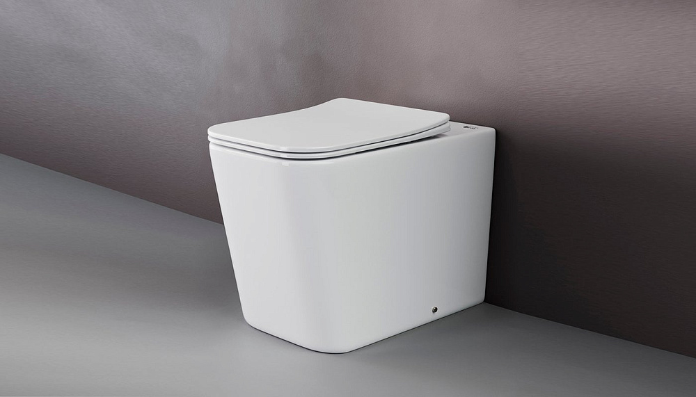 Унитаз приставной напольный Ceramicanova Cubic Rimless CN1809
