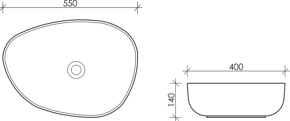Накладная раковина Ceramicanova Element CN5003 Sancos — официальный сайт