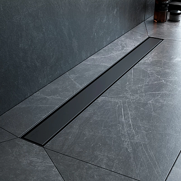 Душевой трап (лоток) AM.PM MasterFlow Tile 80 см, черный матовый