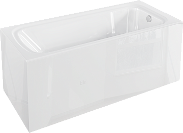 Ванна из искусственного камня Jacob Delafon Elite E6D361RU-00 170x70 см, встраиваемая, белая, с карк