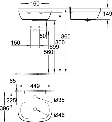 Раковина Grohe Euro Ceramic 39324000