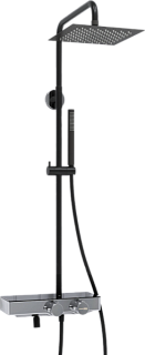 Душевая стойка Wasserkraft Abens 2000 A114.255.217.CB Thermo, с термостатом, черная