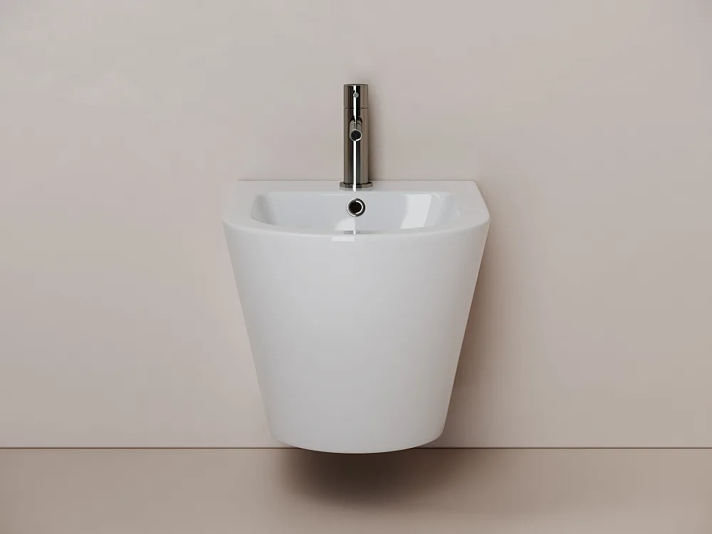 Биде подвесное Ceramicanova Whirl CN11008 белый Sancos — официальный сайт