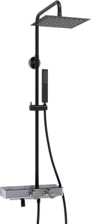 Душевая стойка Wasserkraft Abens 2000 A114.255.218.CB Thermo, с термостатом, черная