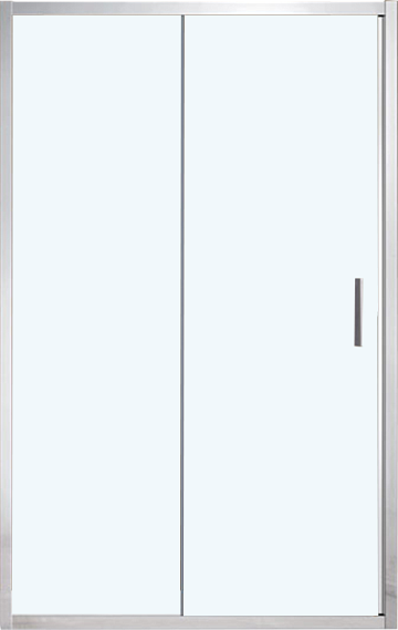Душевая дверь в нишу Vincea Garda VDS-1G120CLBN 120 см, профиль брашированный никель, стекло прозрач