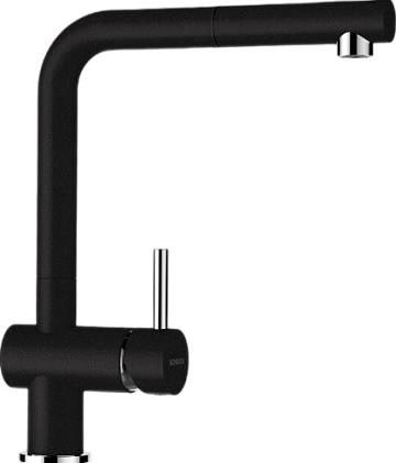 Смеситель для кухни Schock Cristalite Epos-D, выдвижной излив, неро