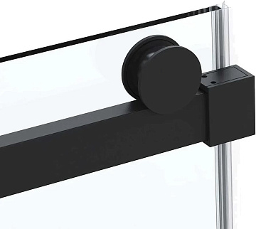 Душевой уголок Vincea Como Soft VSR-1CS8013CLB 130x80 см профиль черный, стекло прозрачное