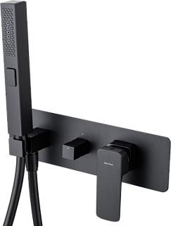 Встраиваемый смеситель для душа Allen Brau Infinity 5.21011-31 С ВНУТРЕННЕЙ ЧАСТЬЮ, чёрный матовый