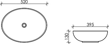 Накладная раковина Ceramicanova Element CN6017MW