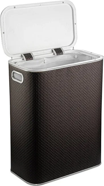 Корзина для белья Geralis PCH-B шоколад, хром, стандартная Sancos — Оригинал