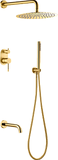 Душевой комплект Boheme Uno 464-2-G, gold