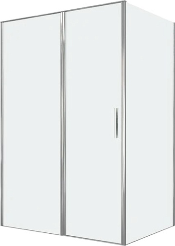 Душевой уголок Allen Brau Priority 140x100, профиль хром, стекло прозрачное