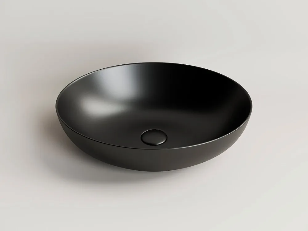 Накладная раковина Ceramicanova Element CN6017MB черный матовый Sancos — официальный сайт