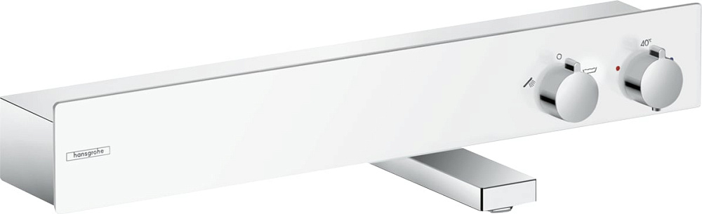 Термостатический смеситель Hansgrohe ShowerTablet 13109400, для ванны с душем, белый - хром