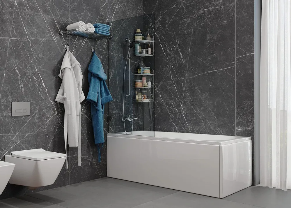 Акриловая ванна Vagnerplast Aronia 170x75 см, пристенная, белая Sancos — официальный сайт