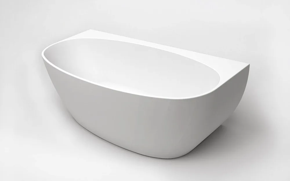 Акриловая ванна BelBagno BB83-1700-W0 170x80 см, пристенная, белая, овальная, на ножках Sancos — официальный сайт