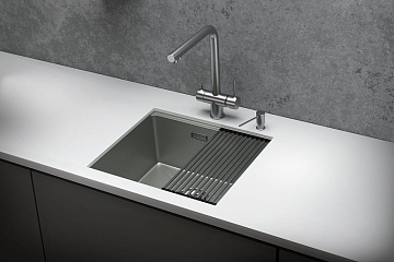 Мойка кухонная Granula Kitchen Space 5045U матовая сталь