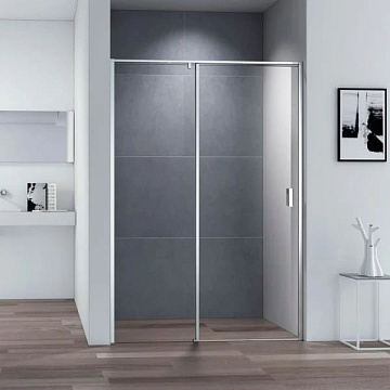 Душевая дверь в нишу Cezares Urban B 12 140 C Cr профиль хром, стекло прозрачное