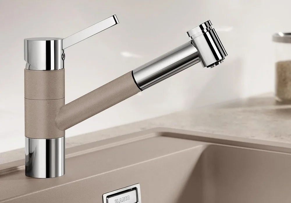 Смеситель для кухни Blanco Tivo-S Silgranit 517619 Sancos — официальный сайт