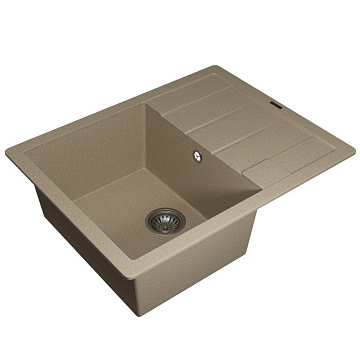 Кухонная мойка кварцевая Uperwood Quartz UPD-03-02, прямоугольная, бежевая