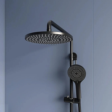 Душевая стойка RGW Shower Panels SP-33B, матовый черный