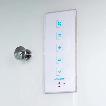 Душевая кабина DTO K401S 100х100, LED, профиль хром, стекло прозрачное