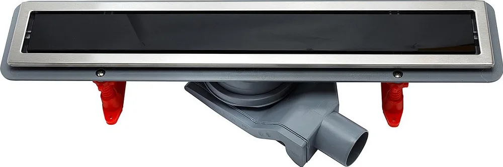 Душевой трап (лоток) Pestan Confluo Premium Line 300, черное стекло/сталь Sancos — официальный сайт