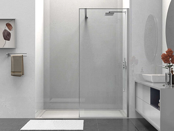 Душевая перегородка Walk-In VSW-1HS100CL, 1000*2000, хром, стекло прозрачное