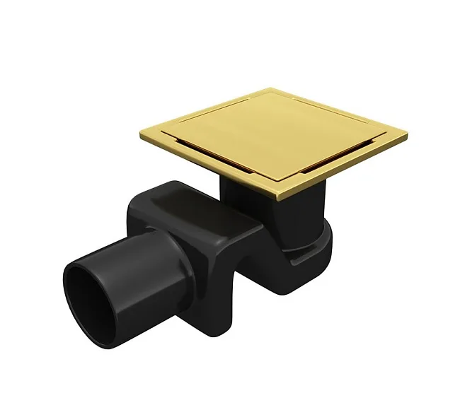 Душевой трап RGW Drain Leo 02-10Gb, золото brush, 10 см Sancos — Оригинал