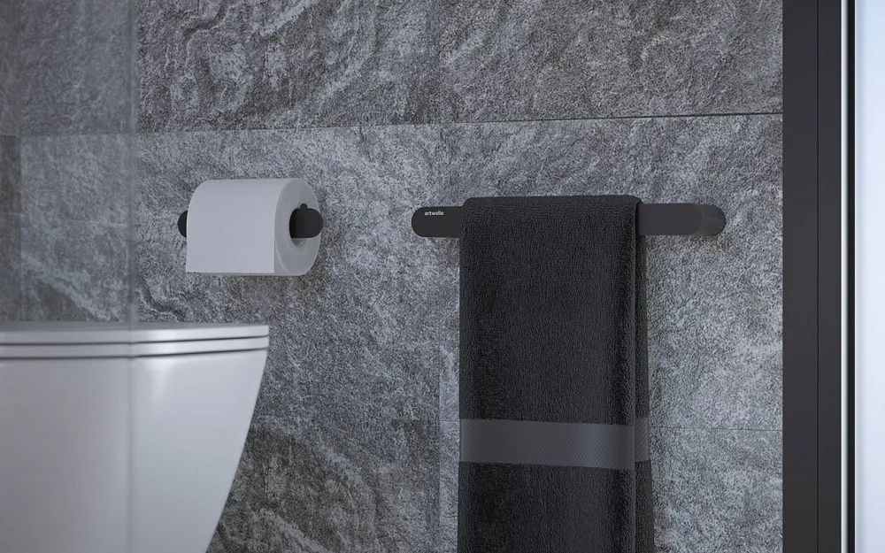 Полотенцедержатель Artwelle Schwarz 7713 черный Sancos — официальный сайт
