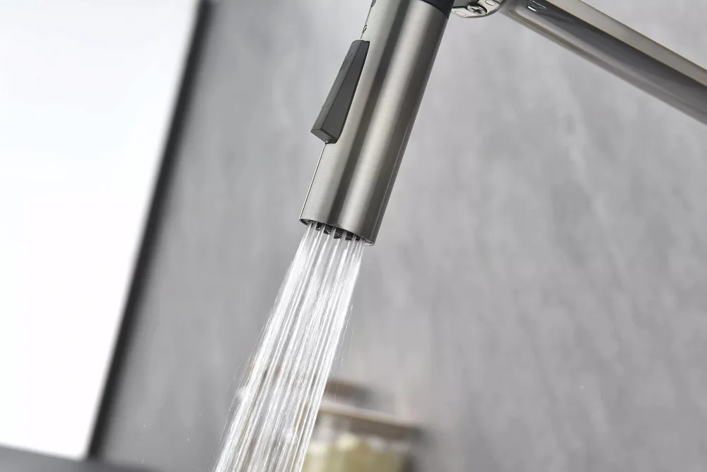 Смеситель для кухни Paulmark BARREL Ba214029-BS нержавеющая сталь Sancos — официальный сайт
