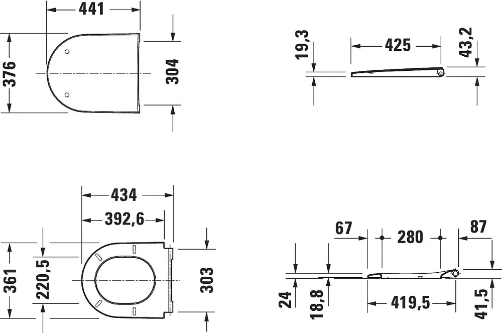 Унитаз подвесной Duravit D-Neo 2577090000 Sancos — официальный сайт