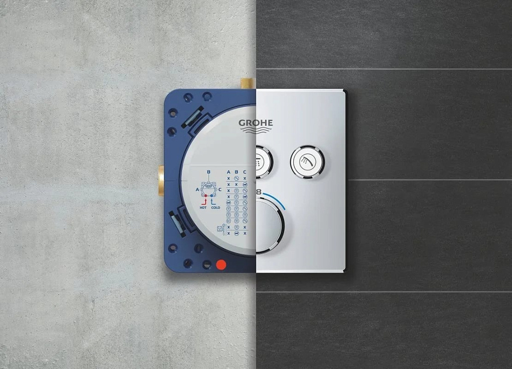 Душевой комплект Grohe Grohtherm SmartControl 34706000, С ВНУТРЕННЕЙ ЧАСТЬЮ