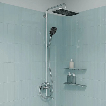 Душевая стойка IDDIS Parker PARSB3Fi06, глянцевый хром