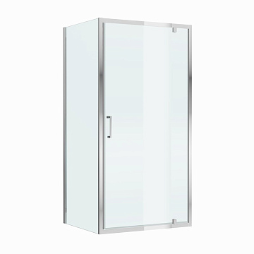 Душевой уголок Cezares Molveno AH 1 100+80 C Cr IV 100х80 см, профиль хром, стекло прозрачное