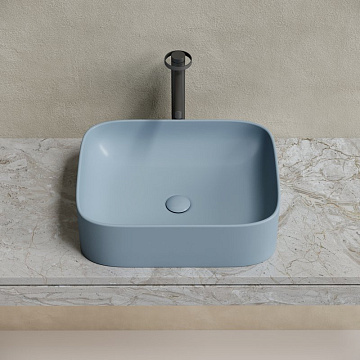 Накладная раковина Ceramicanova Element CN6052MHL серо-голубая матовая