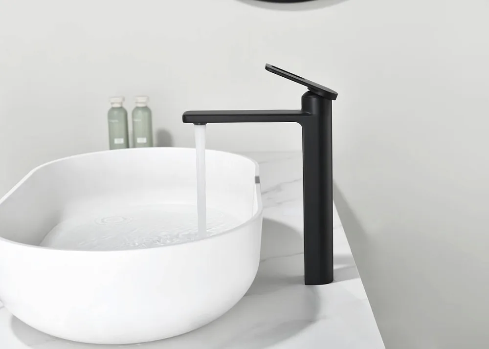 Смеситель для раковины Black&White Gravity 7203MB matt black Sancos — официальный сайт