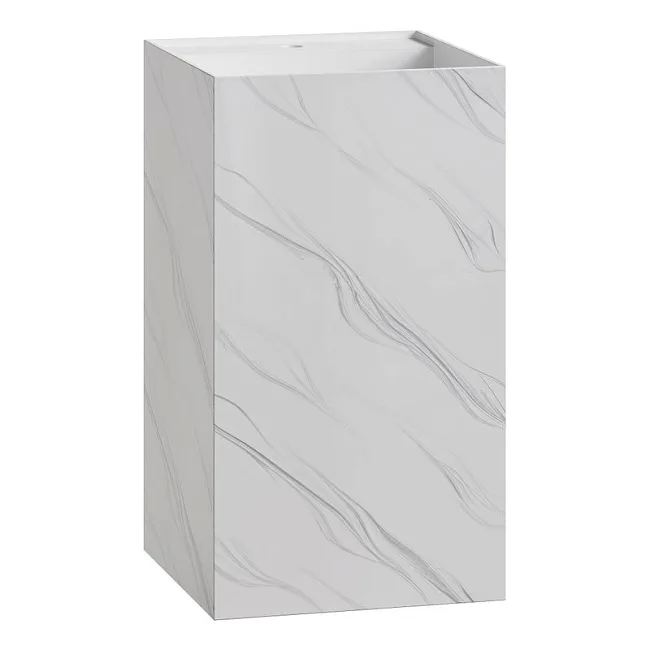 Раковина Boheme Cube 802-CLCT Corian 48х48х85 Calacatta, напольная Sancos — Оригинал